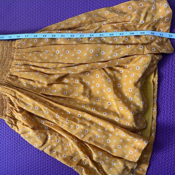Free People Mustard and Black Backless Dress - Picture 4 of 5